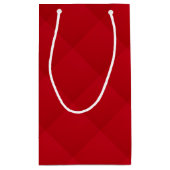 Schlicht rote Farbe Kleine Geschenktüte (Rückseite)