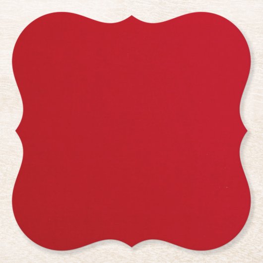 Schlicht rote Farbe Untersetzer (Vorderseite)