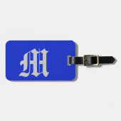 Schlicht Royal Blue Gepäckanhänger (Vorderseite horizontal)