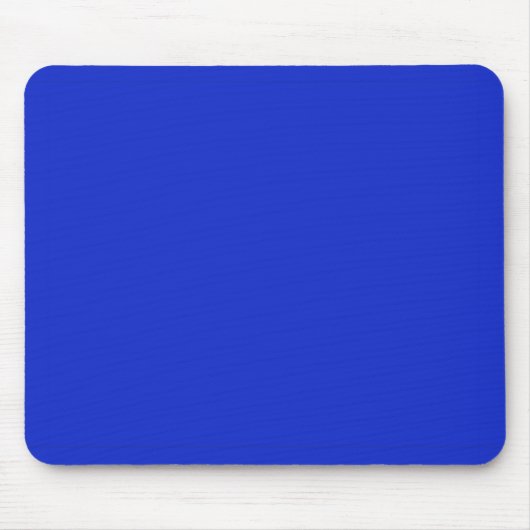 Schlicht Royal Blue Mousepad (Vorne)