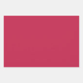 Schlicht Ruby Fandango Maroon Pink Shades 3 Tones Geschenkpapier Set (Vorderseite 3)