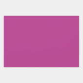 Schlicht Ruby Fandango Maroon Pink Shades 3 Tones Geschenkpapier Set (Vorderseite 2)