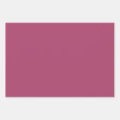 Schlicht Ruby Fandango Maroon Pink Shades 3 Tones Geschenkpapier Set (Vorderseite)