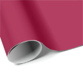 Schlicht Ruby Red Color Shade Tone Geschenkpapier (Rolleneckpunkt)