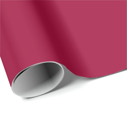 Schlicht Ruby Red Color Shade Tone Geschenkpapier (Rolleneckpunkt)