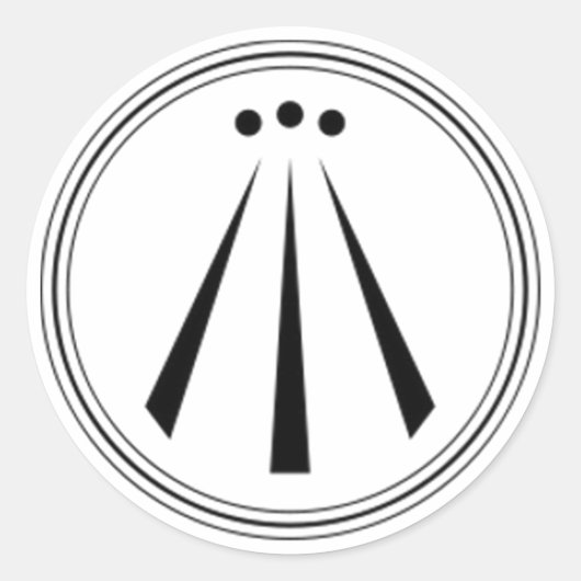 (Schlicht) Runder Aufkleber (Vorderseite)