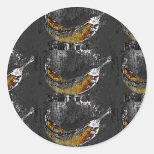 schlicht runder aufkleber