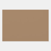 Schlicht Sand Taupe Dirt Tan Shades 3 Tones Geschenkpapier Set (Vorderseite 3)