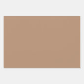 Schlicht Sand Taupe Dirt Tan Shades 3 Tones Geschenkpapier Set (Vorderseite 2)