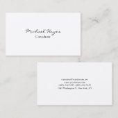 Schlicht sauber Einfache, stilvolle Handschrift Visitenkarte (Vorne/Hinten)