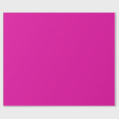 Schlicht schockierender rosa Farbton Geschenkpapier (Flach)