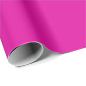 Schlicht schockierender rosa Farbton Geschenkpapier (Rolleneckpunkt)