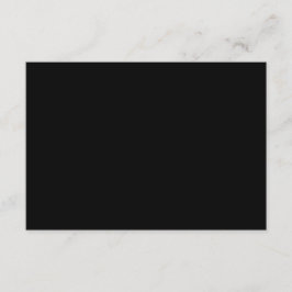 Schlicht Schwarz 5" x 3,5" Blank Semi-Glanz-Hochze Begleitkarte