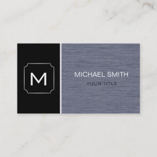 Schlicht Schwarz & Grau Beruflich modern Visitenkarte