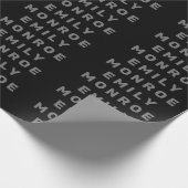 Schlicht Schwarz/Weiß Modernität Minimalistisch Geschenkpapier (Ecke)