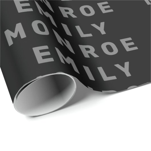 Schlicht Schwarz/Weiß Modernität Minimalistisch Geschenkpapier (Rolleneckpunkt)