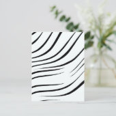 Schlicht Schwarz-Weiß Postkarte (Stehend Vorderseite)