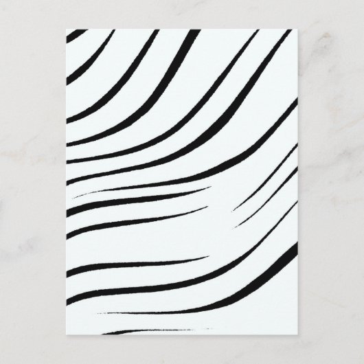 Schlicht Schwarz-Weiß Postkarte (Vorderseite)