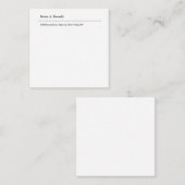 Schlicht Schwarz-weiße Minimalistisch Moderne Begleitkarte (Vorne/Hinten)