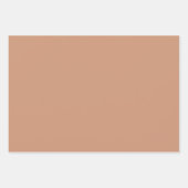 Schlicht Sienna Brass Burlywood Brown Shades 3 Ton Geschenkpapier Set (Vorderseite 2)