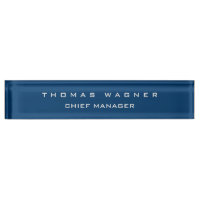 Schlicht Simple Blue Trendy Minimalistisch Classy
