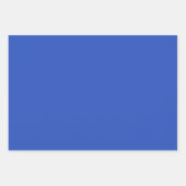 Schlicht Sky Yonder Cerulean Blue Shades 3 Tones Geschenkpapier Set (Vorderseite 3)