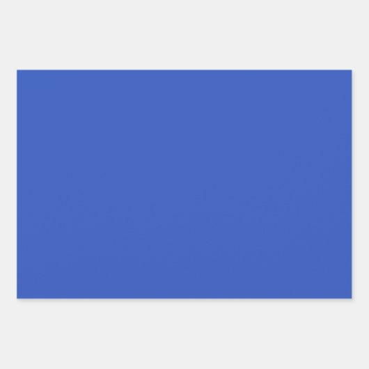 Schlicht Sky Yonder Cerulean Blue Shades 3 Tones Geschenkpapier Set (Vorderseite 3)