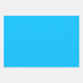 Schlicht Sky Yonder Cerulean Blue Shades 3 Tones Geschenkpapier Set (Vorderseite)