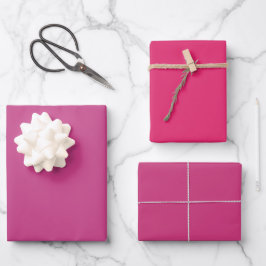 Schlicht Smitten Razzmatazz Pink Shades 3 Tones Geschenkpapier Set