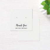 Schlicht Square Dankeschön Weiße Ohrring-Display-K (Schreibtisch)