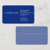 Schlicht Stilvoll Modernes Berufliches Elegantes B Visitenkarte (Vorne/Hinten)