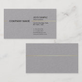 Schlicht Stilvoll Modernes Berufliches Elegantes G Visitenkarte (Vorne/Hinten)