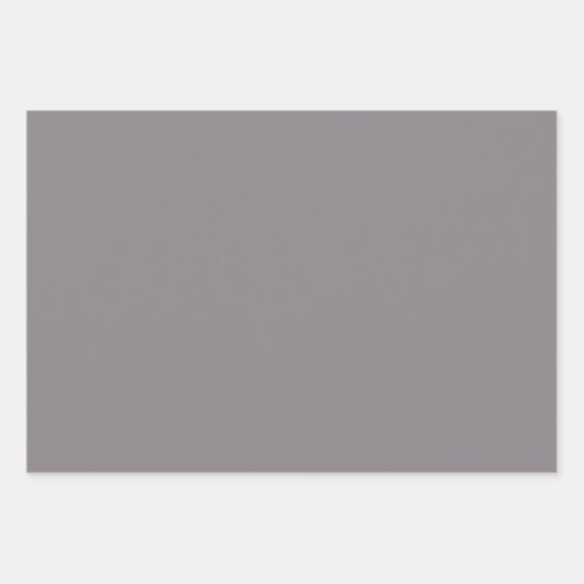 Schlicht Stone Taupe Timberwolf Gray Shades 3 Tone Geschenkpapier Set (Vorderseite 2)