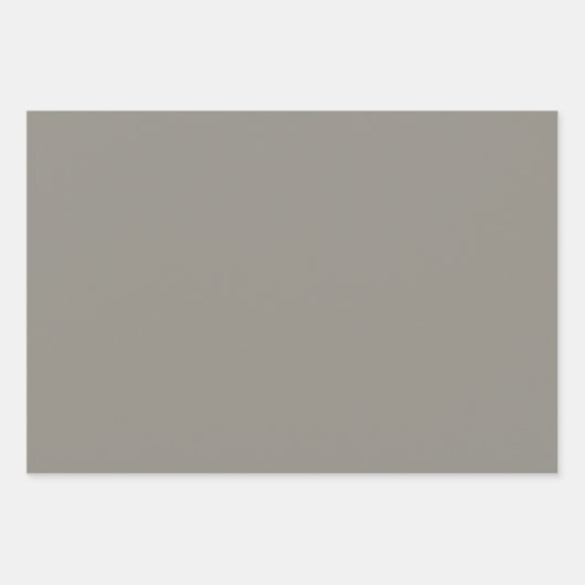 Schlicht Stone Taupe Timberwolf Gray Shades 3 Tone Geschenkpapier Set (Vorderseite)
