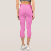 Schlicht Taffy Pink Capri Leggings (Rückseite)