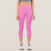 Schlicht Taffy Pink Capri Leggings (Vorderseite)