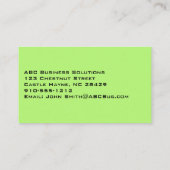 Schlicht Talk Psychotherapeut Moderne Visitenkarte (Rückseite)