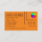 Schlicht Tiger Orange Einfach mit Logo Beruflich Visitenkarte (Rückseite)