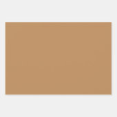 Schlicht Toast Camel Leinwand Brown Shades 3 Tones Geschenkpapier Set (Vorderseite 3)