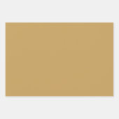 Schlicht Toast Camel Leinwand Brown Shades 3 Tones Geschenkpapier Set (Vorderseite 2)