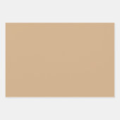 Schlicht Toast Camel Leinwand Brown Shades 3 Tones Geschenkpapier Set (Vorderseite)