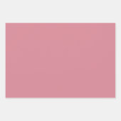 Schlicht Tulip Watermelon Rosa Farbtöne 3 Töne Geschenkpapier Set (Vorderseite 3)