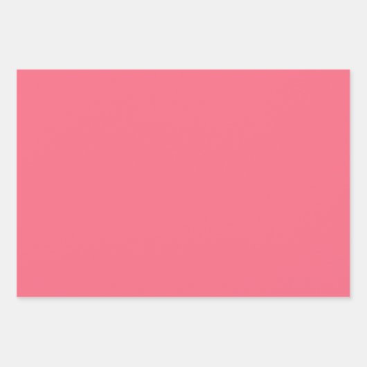 Schlicht Tulip Watermelon Rosa Farbtöne 3 Töne Geschenkpapier Set (Vorderseite 2)