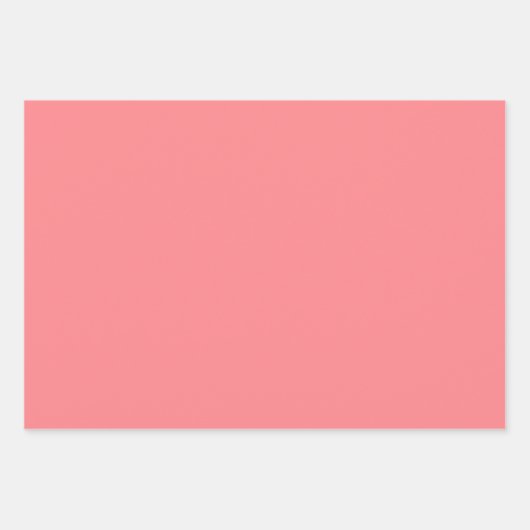 Schlicht Tulip Watermelon Rosa Farbtöne 3 Töne Geschenkpapier Set (Vorderseite)