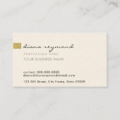 schlicht und beruflich visitenkarte (Vorderseite)