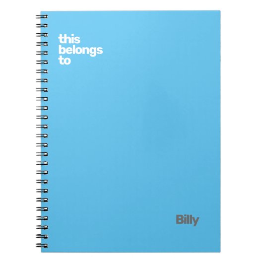 schlicht und einfach notizblock (Vorderseite)