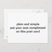 schlicht und einfach postkarte (Vorne/Hinten)