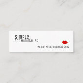 schlicht und minimalistisch mini visitenkarte (Vorderseite)