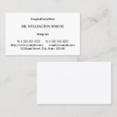 Schlicht, Visitenkarte (Vorne/Hinten)