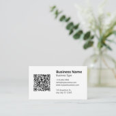 Schlicht Visitenkarte (Stehend Vorderseite)